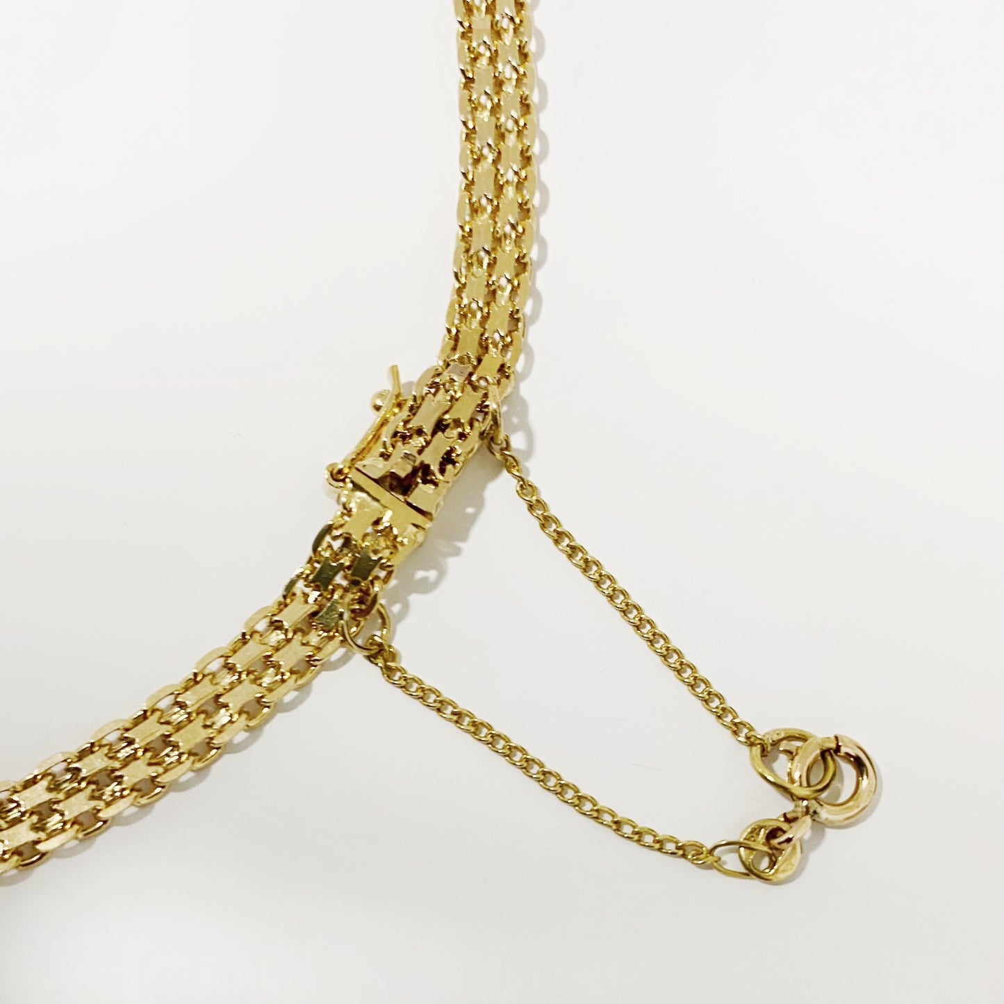 10177GM - Gargantilla malla bismark oro 18kt - 43,50cm