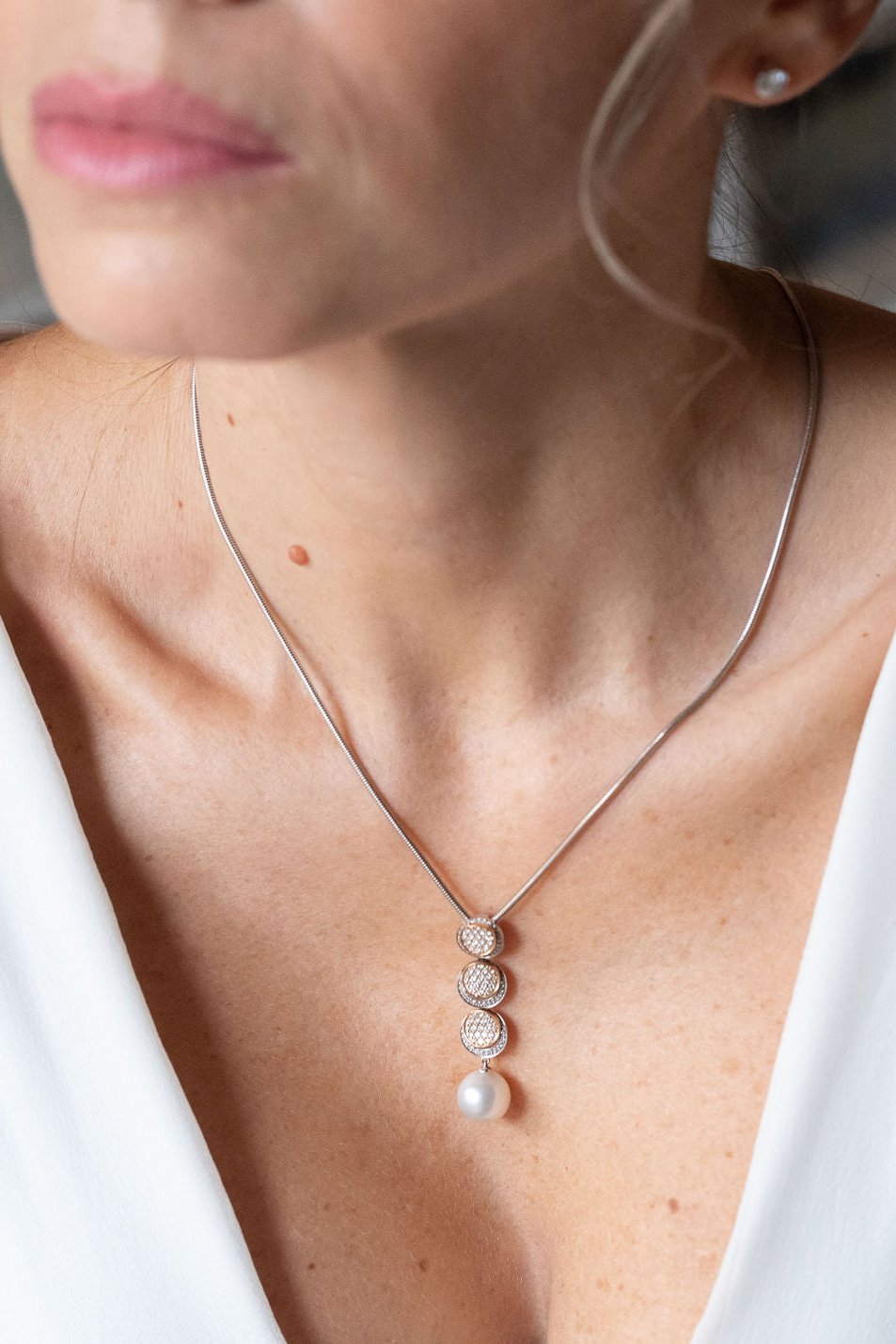 10341GM - Colgante oro 18kt con perla australiana AUTORE y brillantes