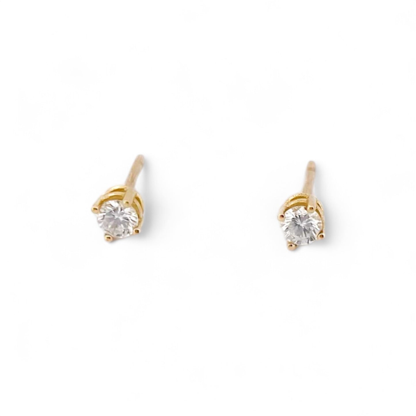 10629GM - Pendientes dormilonas oro amarillo 18kt y brillantes