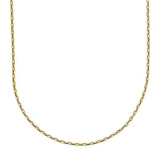 Comprar cadena forzada con barras de oro de amarillo de 18k de 65cm. Cadenas forzadas de oro baratas
