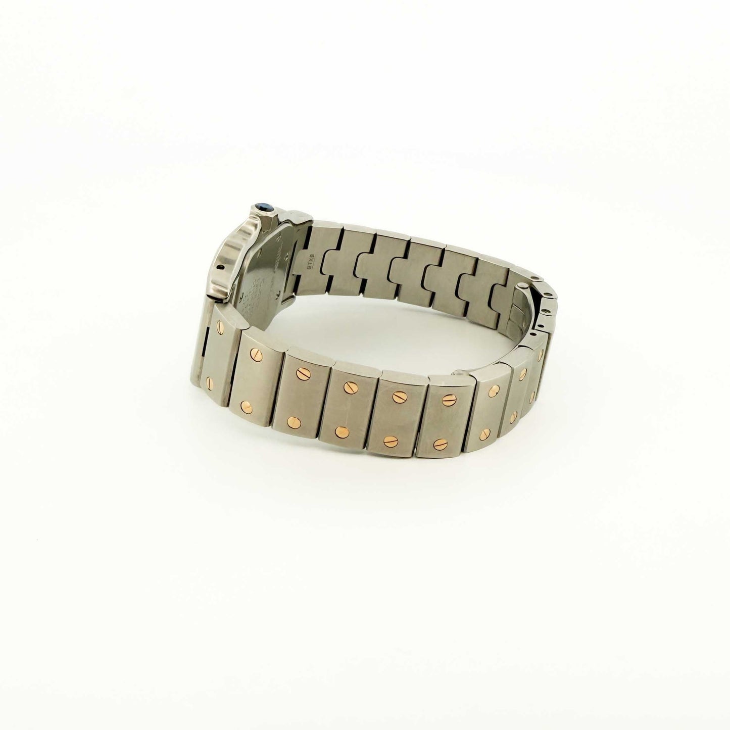 Reloj de quarzo vintage Cartier modelo Santos Galbée de mujer realizado en Acero y Oro de 18kt.
Relojes Cartier de segunda mano baratos en Barcelona.