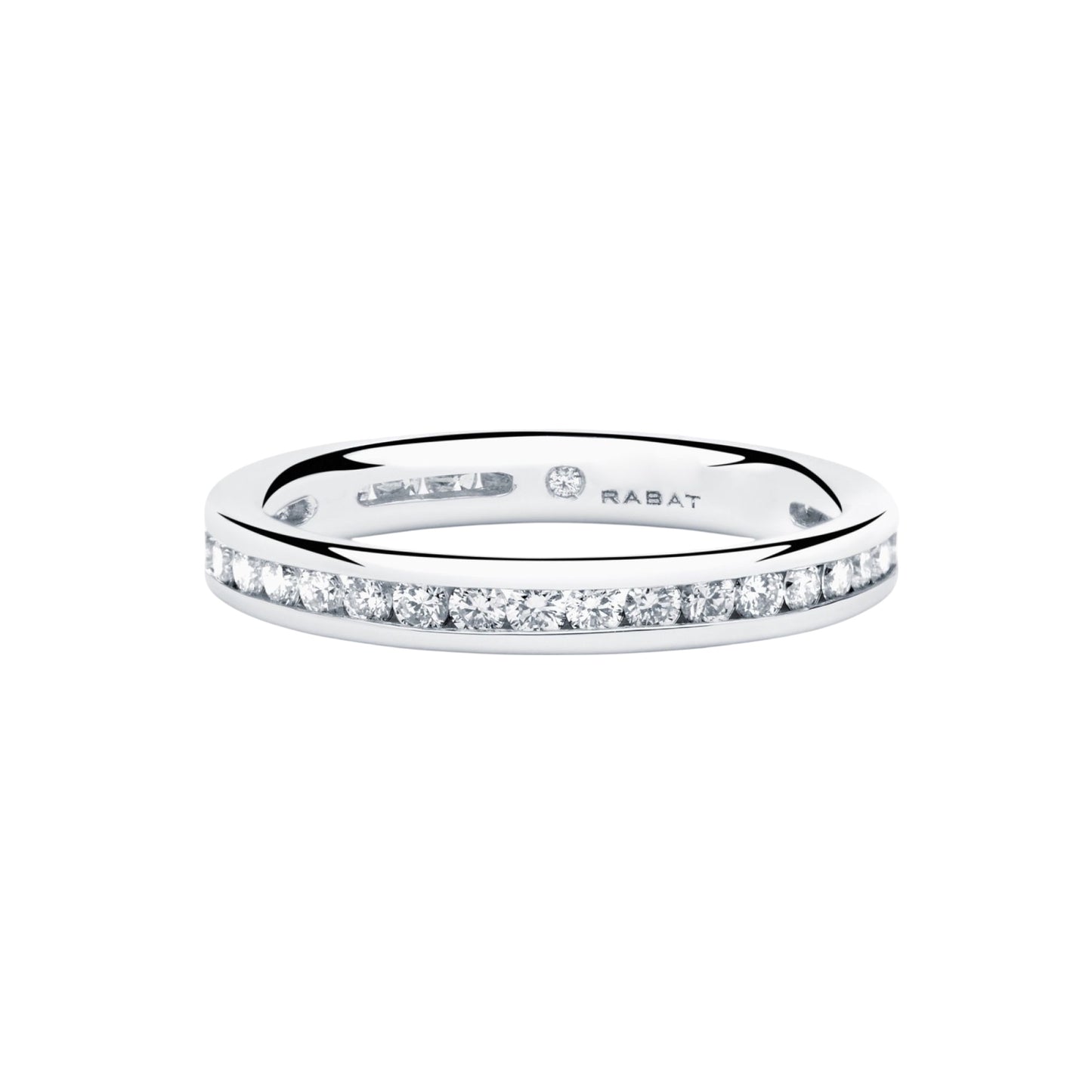 14913GM - Alianza RABAT oro blanco 18kt con brillantes