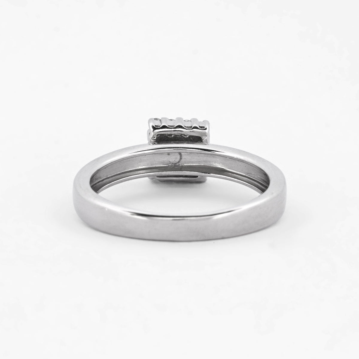 Sortija oro blanco de 18k y diamantes - 14949GM