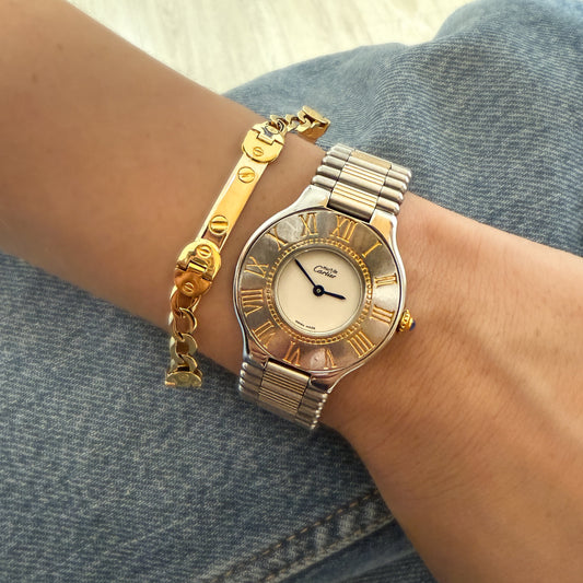 15060GM Reloj Cartier Must 21 acero y oro