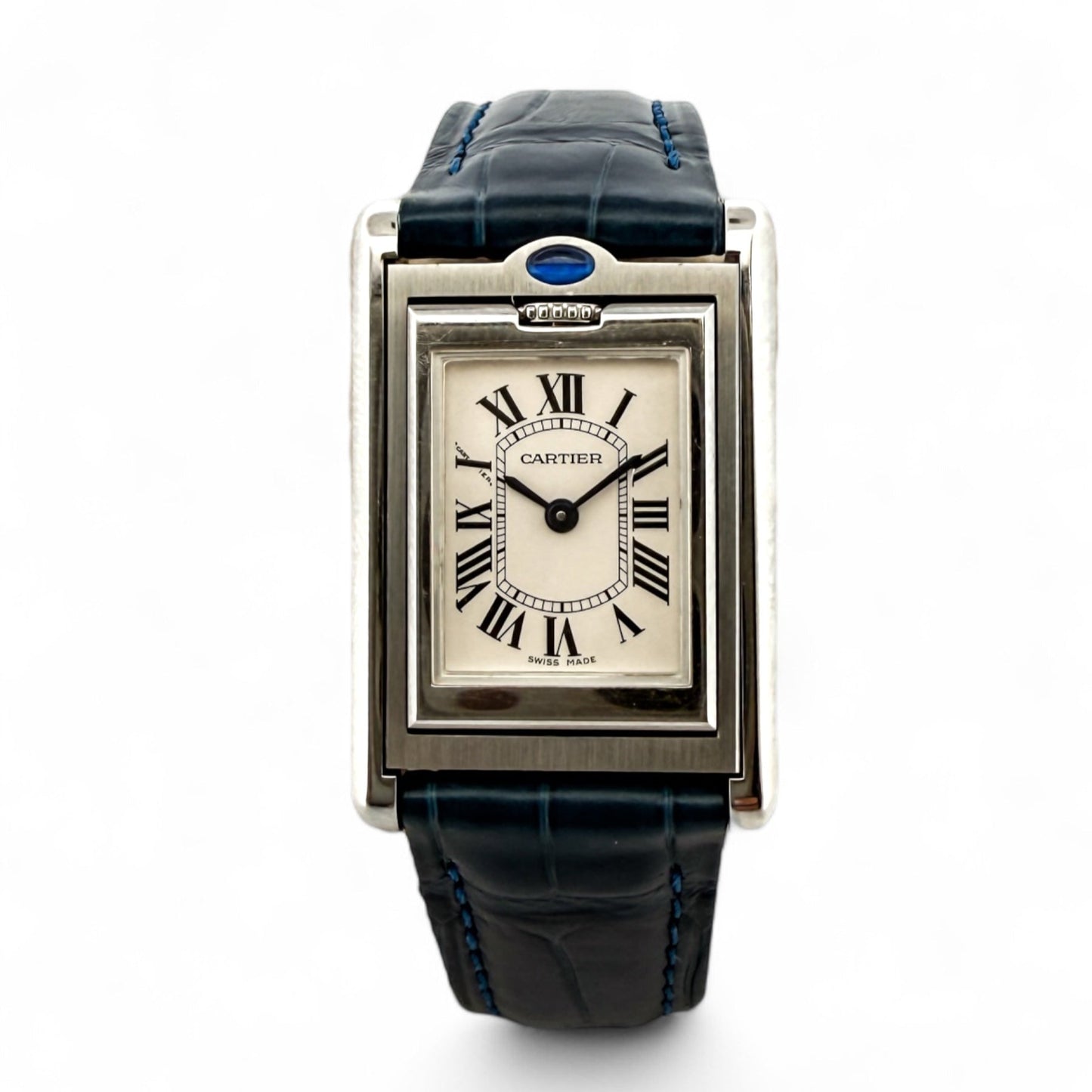 Reloj original Cartier modelo Tank Basculante de cuarzo
Relojes Cartier de segunda mano baratos en Barcelona.