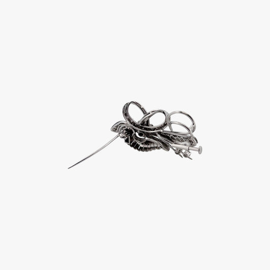 Comprar broche antiguo realizado en platino y con diamantes talla brillante. Joyas antiguas y vintage en Barcelona, compro oro y joyas al mejor precio. Ian'Or.