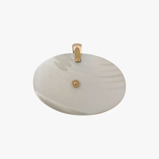 Comprar colgante en forma de flor de la firma Antonelli realizado en oro de 18kt, un diamante central y madreperla. Joyería Ian'Or. Envío GRATIS.