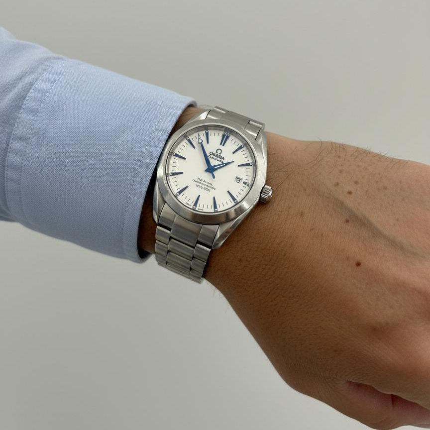 Comprar reloj Omega Seamaster Aqua Terra automático realizado en acero. Relojes Omega de segunda mano baratos en Barcelona. Envío GRATIS. Joyería Ian'Or.