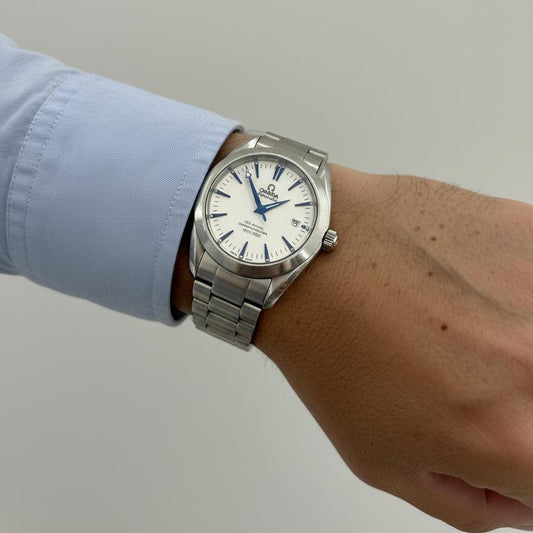 Comprar reloj Omega Seamaster Aqua Terra automático realizado en acero. Relojes Omega de segunda mano baratos en Barcelona. Envío GRATIS. Joyería Ian'Or.