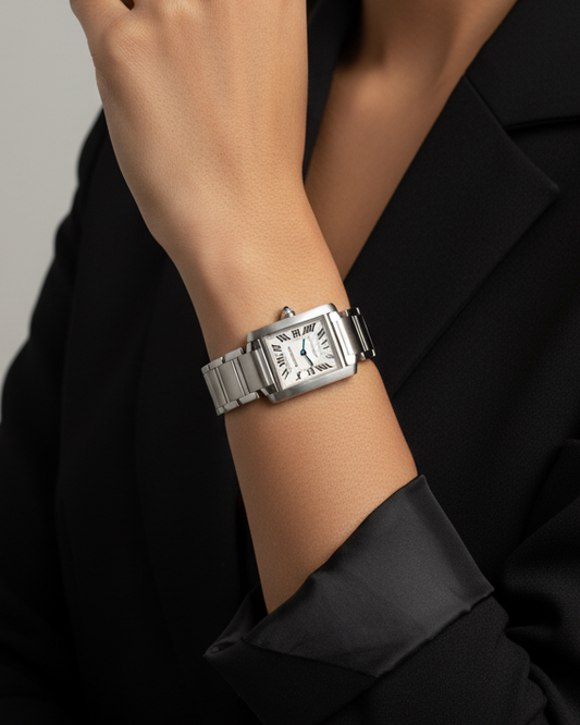 15441GM Reloj Cartier Tank Française Acero 2384