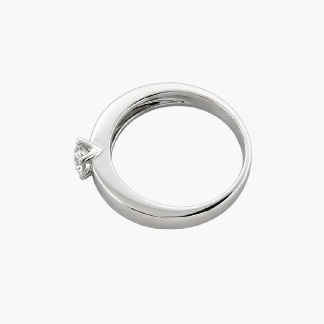 15559GM - Solitario de oro blanco y brillante de 0,45ct