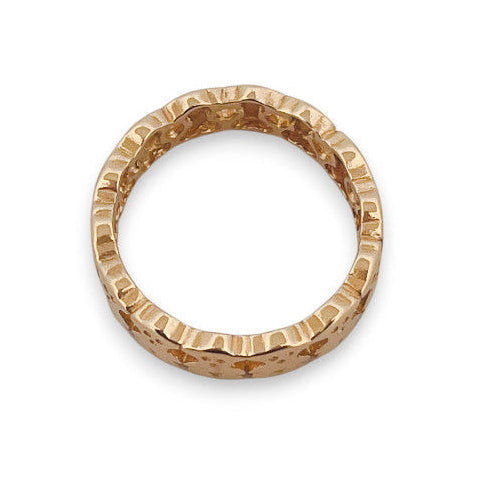 Comprar anillo original de TOUS realizado en oro amarillo y todo el anillo esta formado por osos.Joyas Tous baratas.