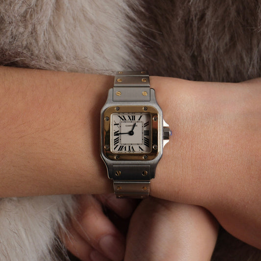 16256GM - Cartier Santos Galbée Mujer Oro 18kt y acero 24mm