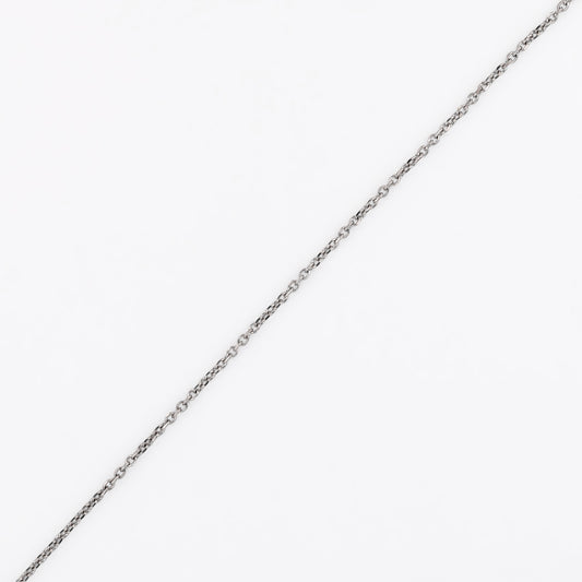 Comprar cadena forzada barras de oro blanco de 18kt y 43cm de largo con cierre tipo mosquetón. Cadenas con envío gratis. Joyería Ian'Or.