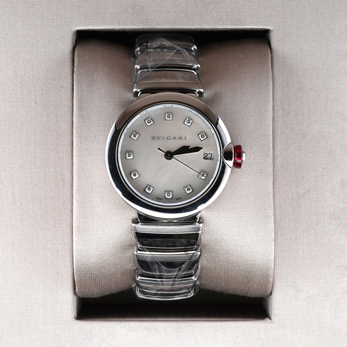 Reloj BVLGARI LVCEA Steel & diamonds lady - 16959GM