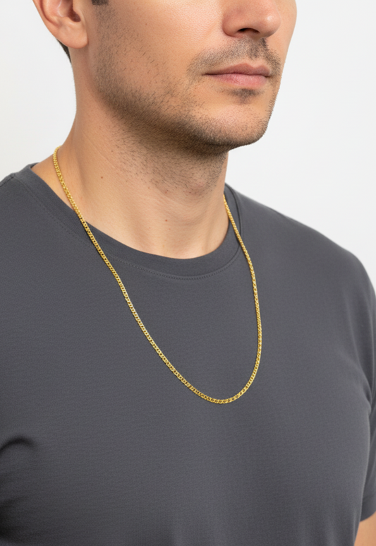 18405P - Collar cadena bilbaina con barras oro 18kt - 60cm