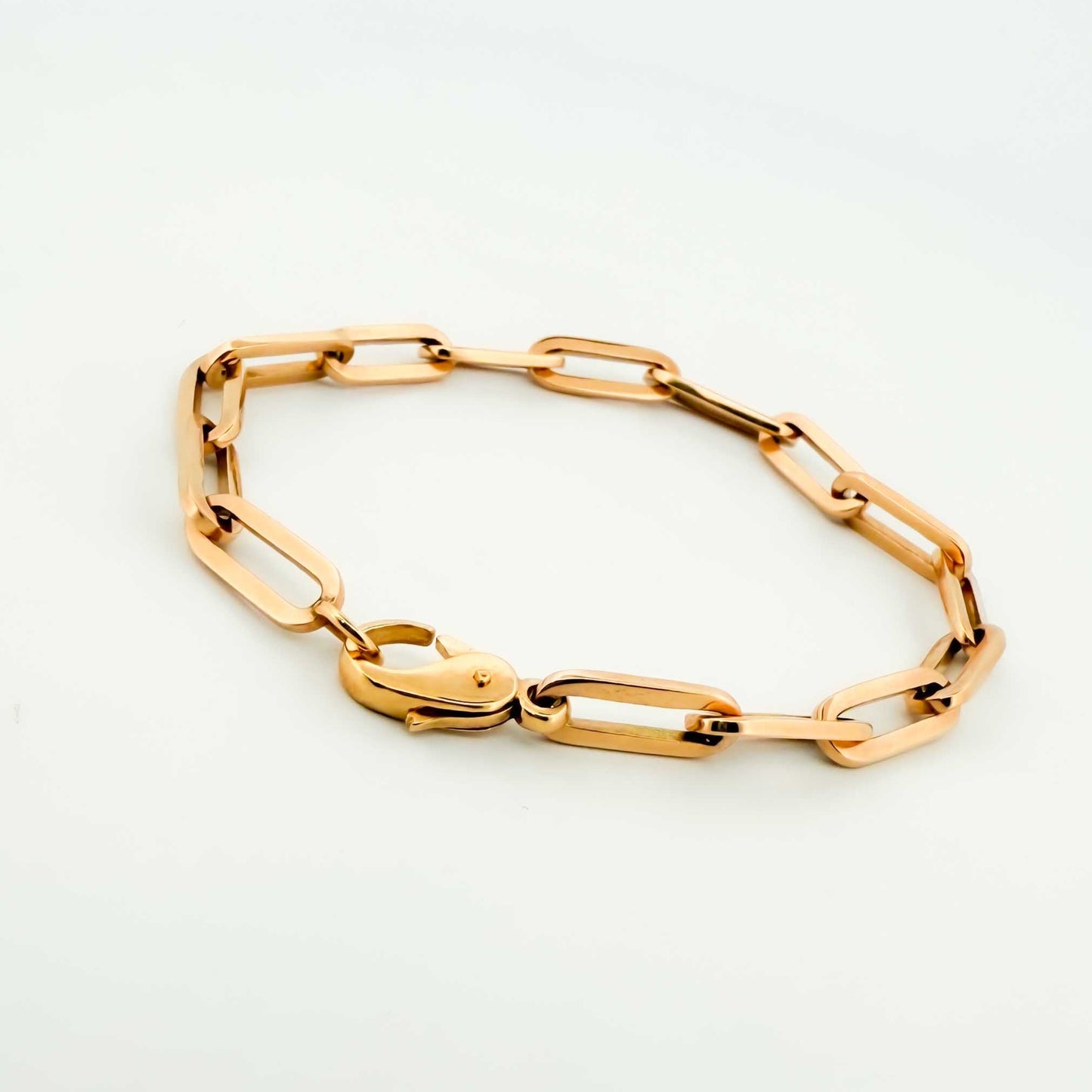 Comprar pulsera oro amarillo de 18kt con cadena forzada de eslabones largos. Compra de joyas masculinas al mejor precio en Barcelona. Joyería Ian'Or.