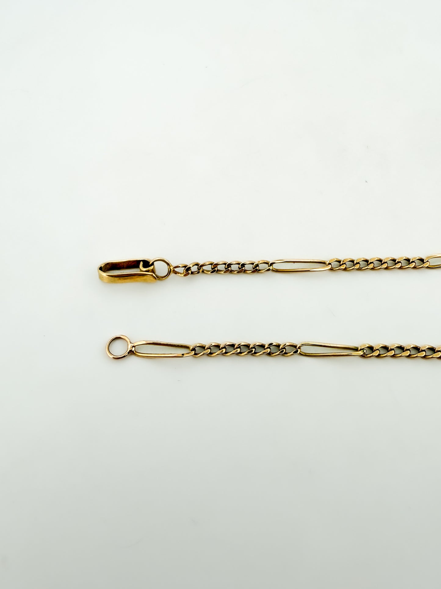 22428GV - Collar cadena alterna barbada oro amarillo 18kt - 43,2cm