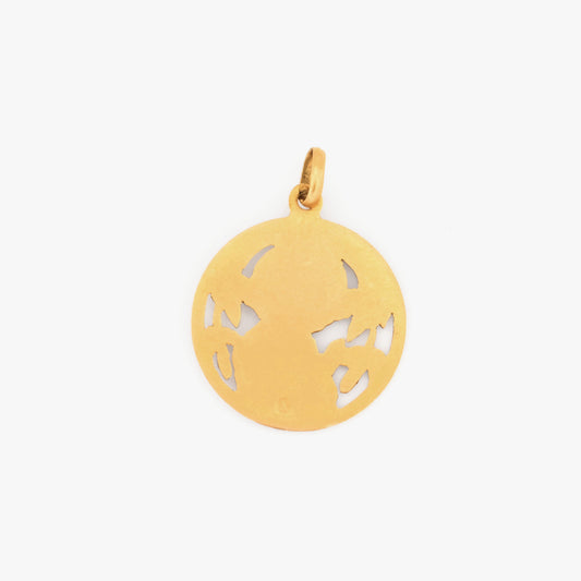 Colgante medalla Virgen Niña oro 18kt - 24767C