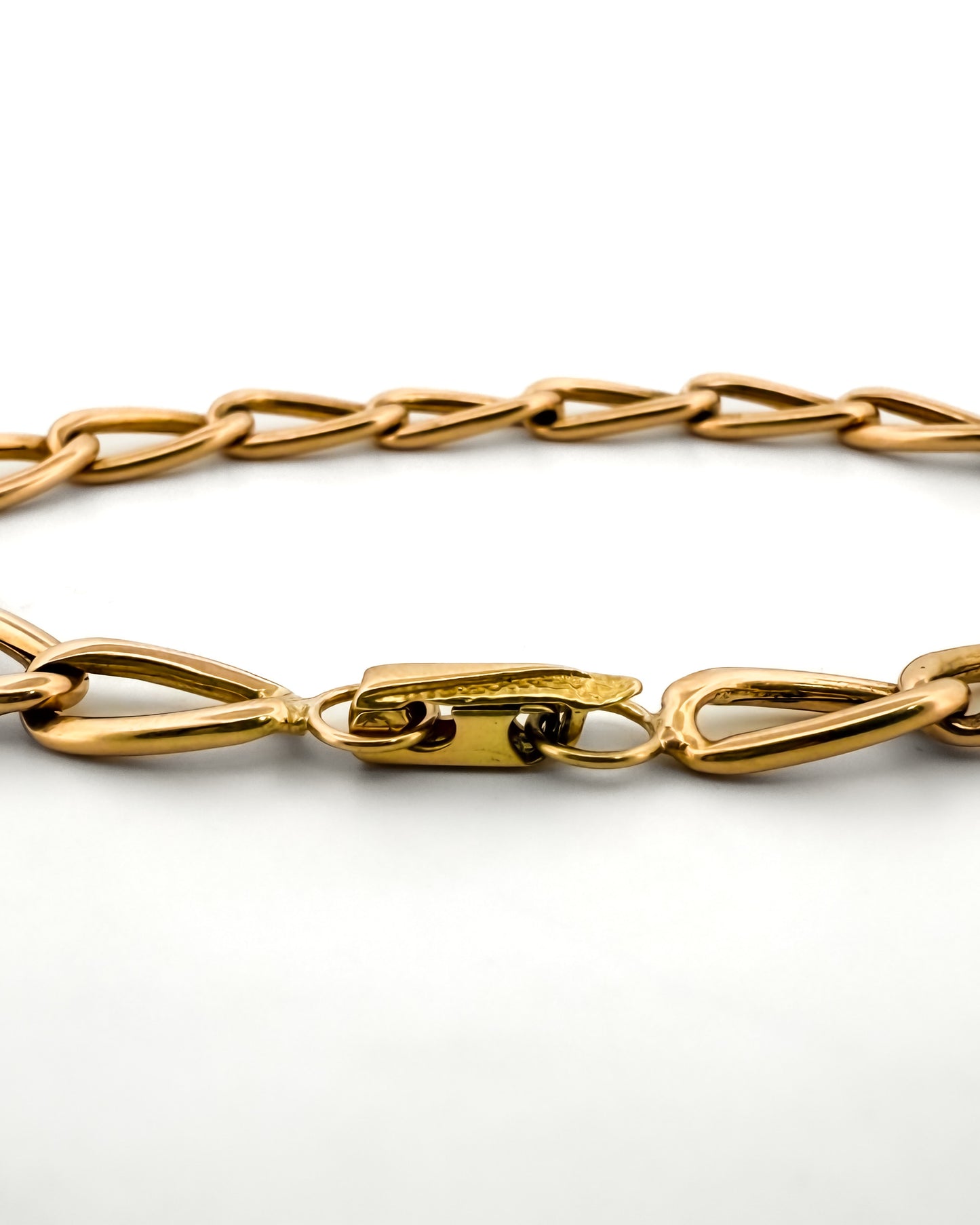 25125GV - Pulsera cadena bilbaína oro amarillo 18kt -21m