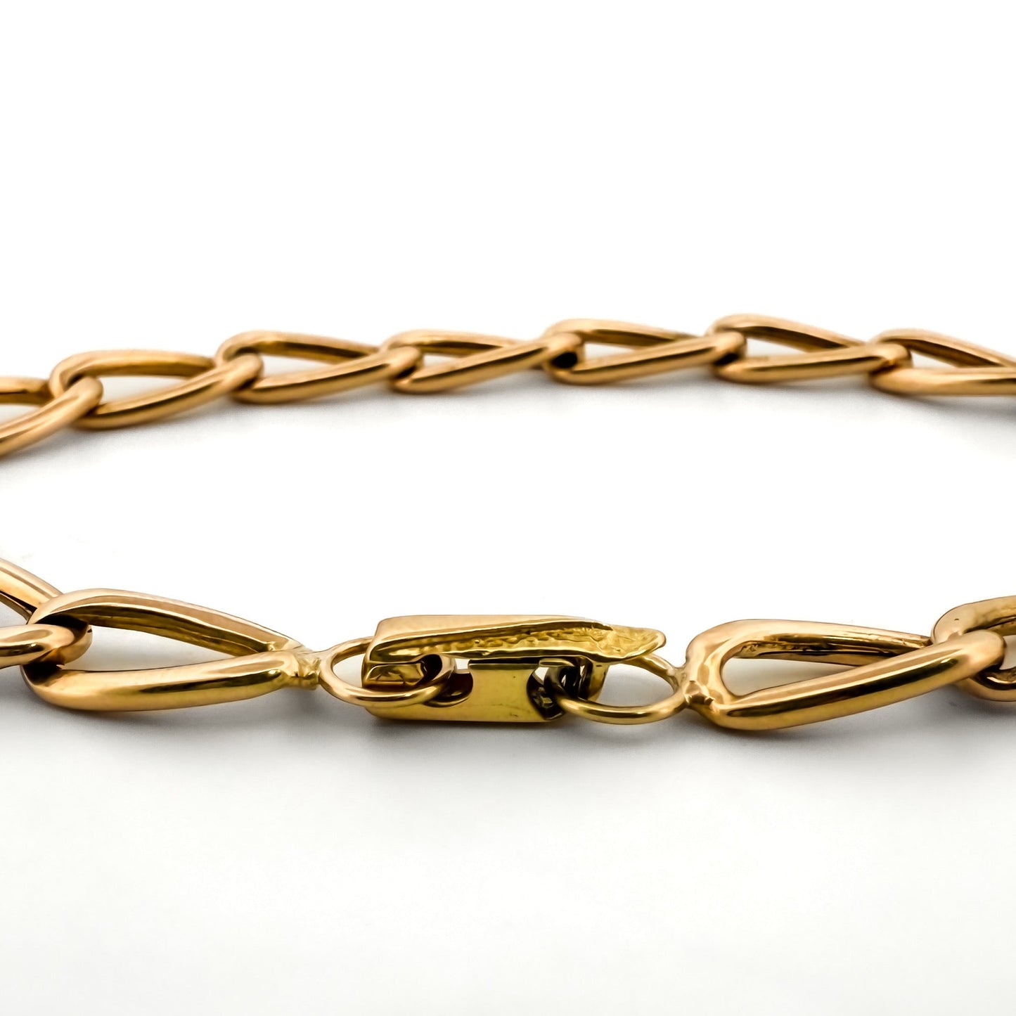 25125GV - Pulsera cadena bilbaína oro amarillo 18kt -21m