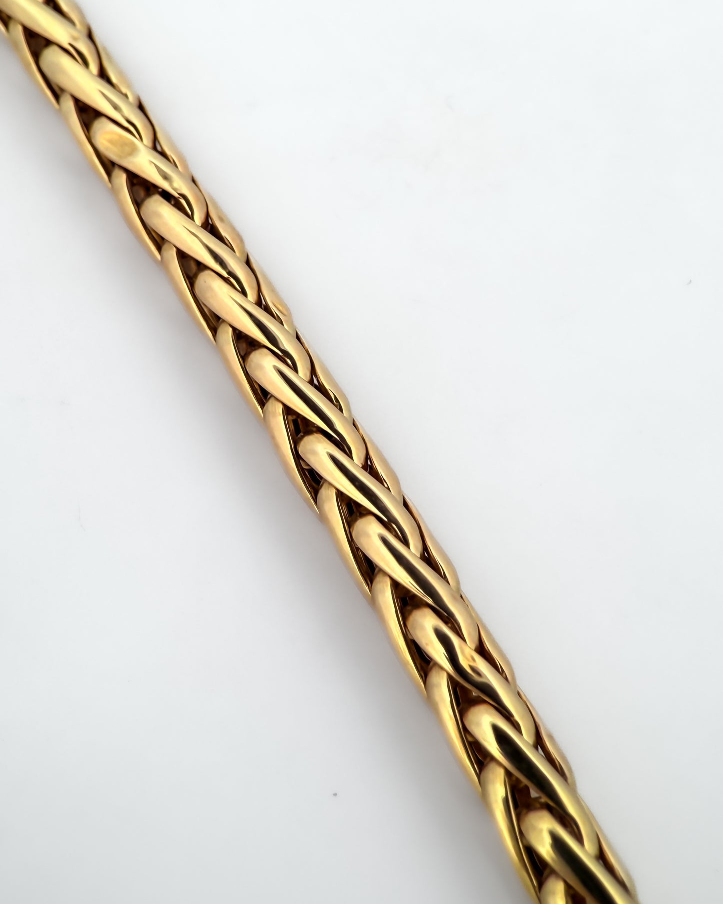 25134GV - Pulsera cadena eslabones palmera Oro 18kt - 20cm