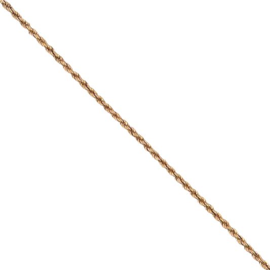 Comprar collar de oro amarillo de 18kt con cadena de cordón salomónico. La cadena mide 62cm de largo y dispone de un cierre reasa. Cordón salomónico Ian'Or.