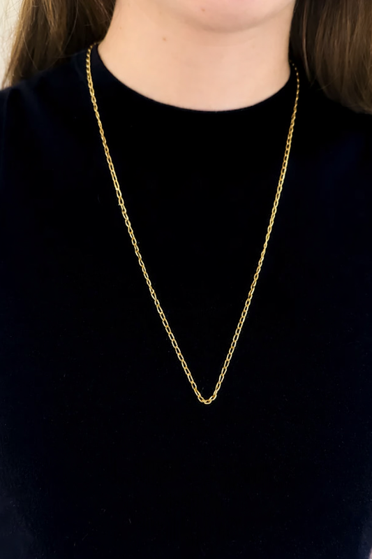 18628P - Collar cadena forzada eslabones largos oro amarillo 18kt - 61,5cm