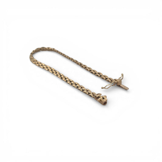 Pulsera eslabones pantera oro 18kt - 19cm - 31146D