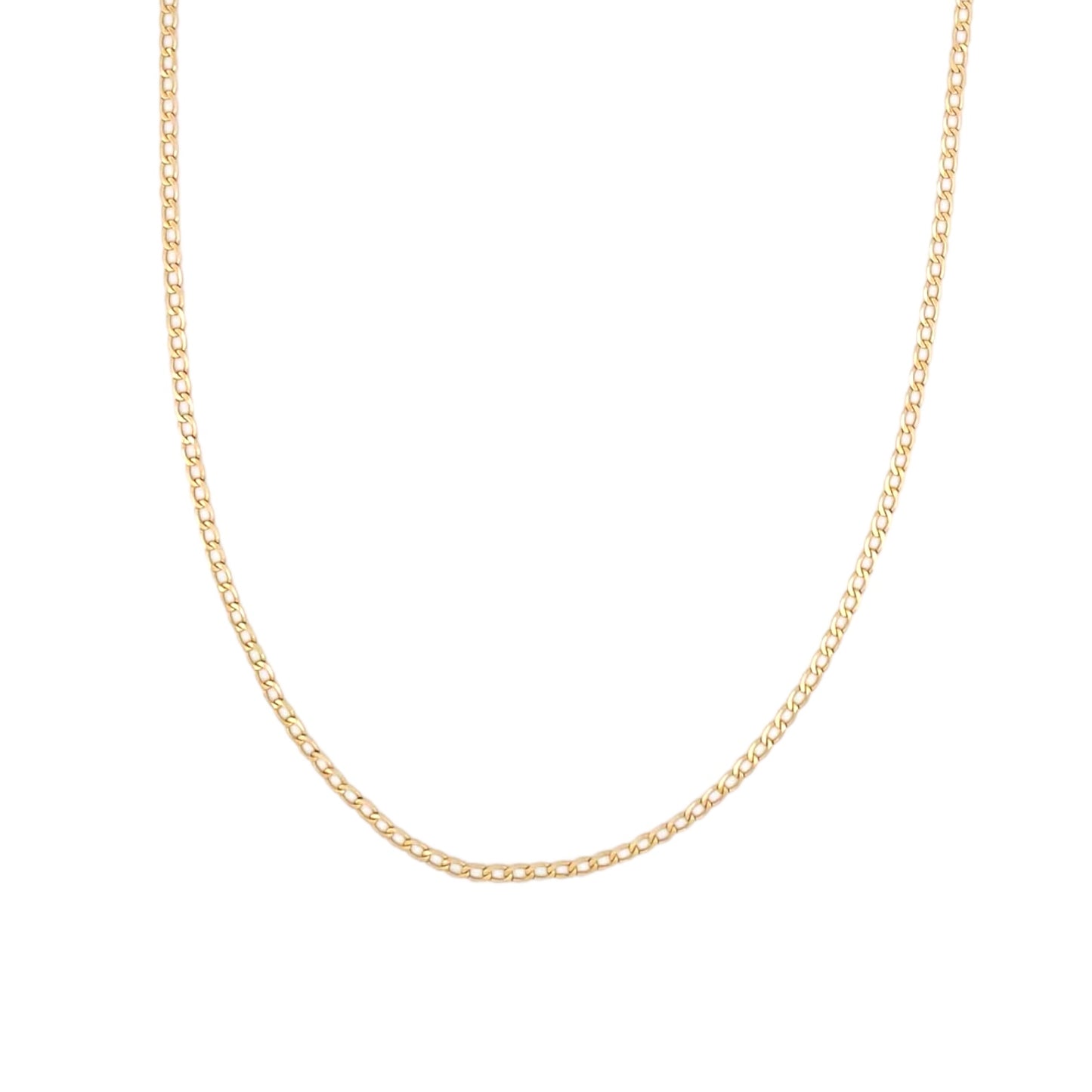 Collar de oro de 18kt con cadena tipo barbada de oro de 18kt con un cierre tipo reasa. La cadena mide 50,06cm largo y con un grosor de 2,04mm.Joyería Ian'or, dónde comprar y vender oro al mejor precio en Barcelona. Joyas de segunda mano y restauradas en Barcelona.