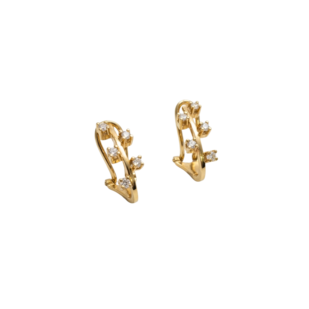 10236GM - Pendientes Oro 18kt y diamantes