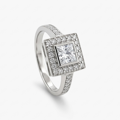 Comprar Anillo de oro blanco de 18t con diamante. Comprar y vender anillos de oro al mejor precio en Barcelona. Anillos de oro baratos en Barcelona.