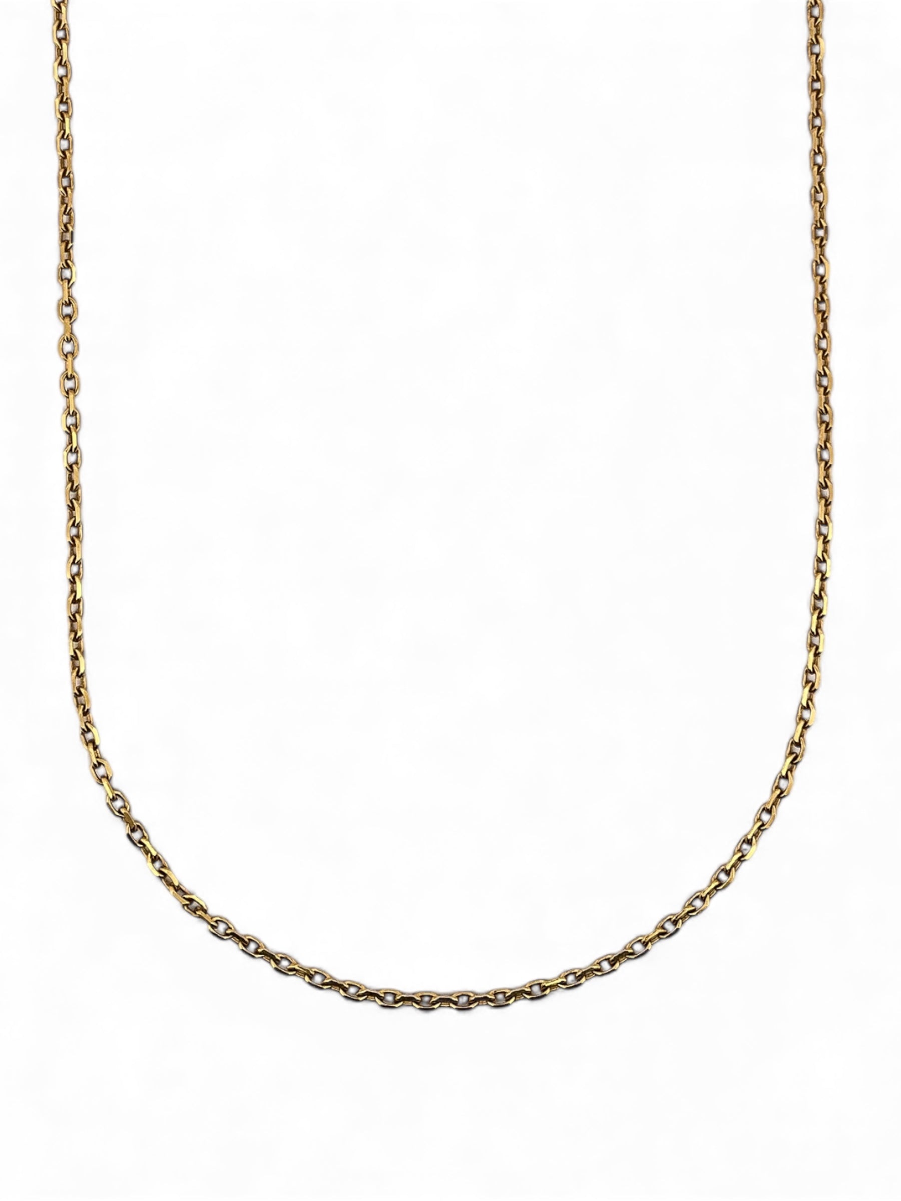 Comprar collar con cadena forzada y barras realizado en oro amarillo de 18kt con cierre tipo mosquetón. Cadenas de oro de 18kt al mejor precio en barcelona.