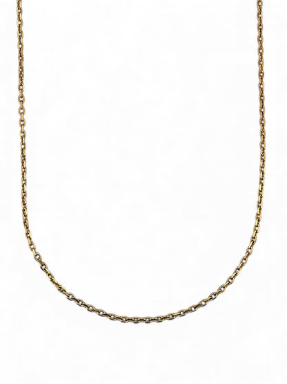 Comprar collar con cadena forzada y barras realizado en oro amarillo de 18kt con cierre tipo mosquetón. Cadenas de oro de 18kt al mejor precio en barcelona.