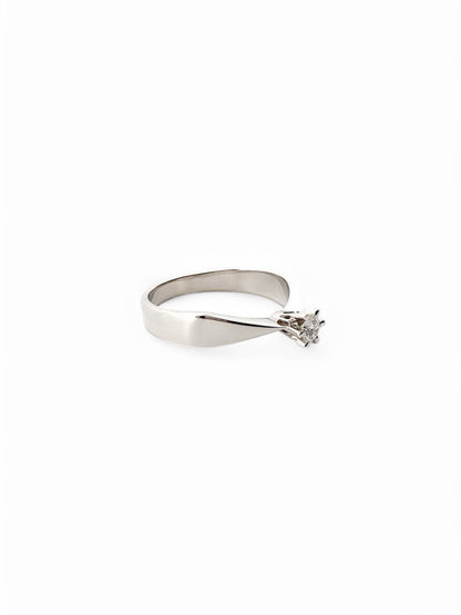 11656GM - Solitario de oro blanco y diamante