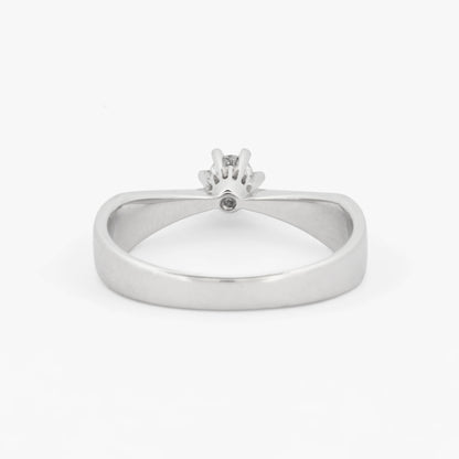 Solitario realizado en oro blanco y diamante de 1,05ct. Joyas de segunda mano baratas. Joyas restauradas. Joyería Ian'Or. Envío gratis. Joyería Ian'Or Barcelona