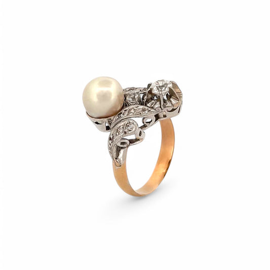 11930P - Sortija Vintage Oro 18kt y diamantes