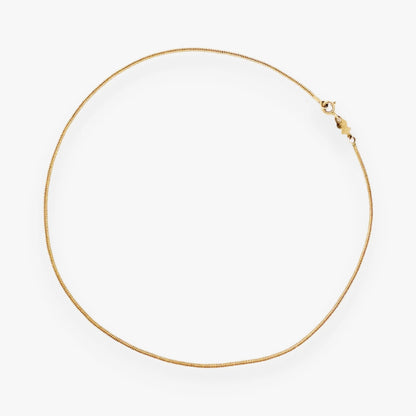 Comprar collar de la firma Tous de cadena cola de ratón de 1,16mm de grosor de oro amarillo de 18kt con cierre tipo reasa. Joyas Tous de segunda mano. Ian'Or.