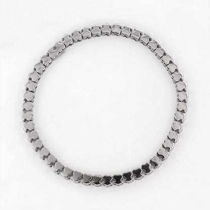 Pulsera Riviere de la firma TOUS realizada en oro blanco de 18kt con 46 diamantes. Joyas de segunda mano de firma. Joyas Tous restauradas al mejor precio.