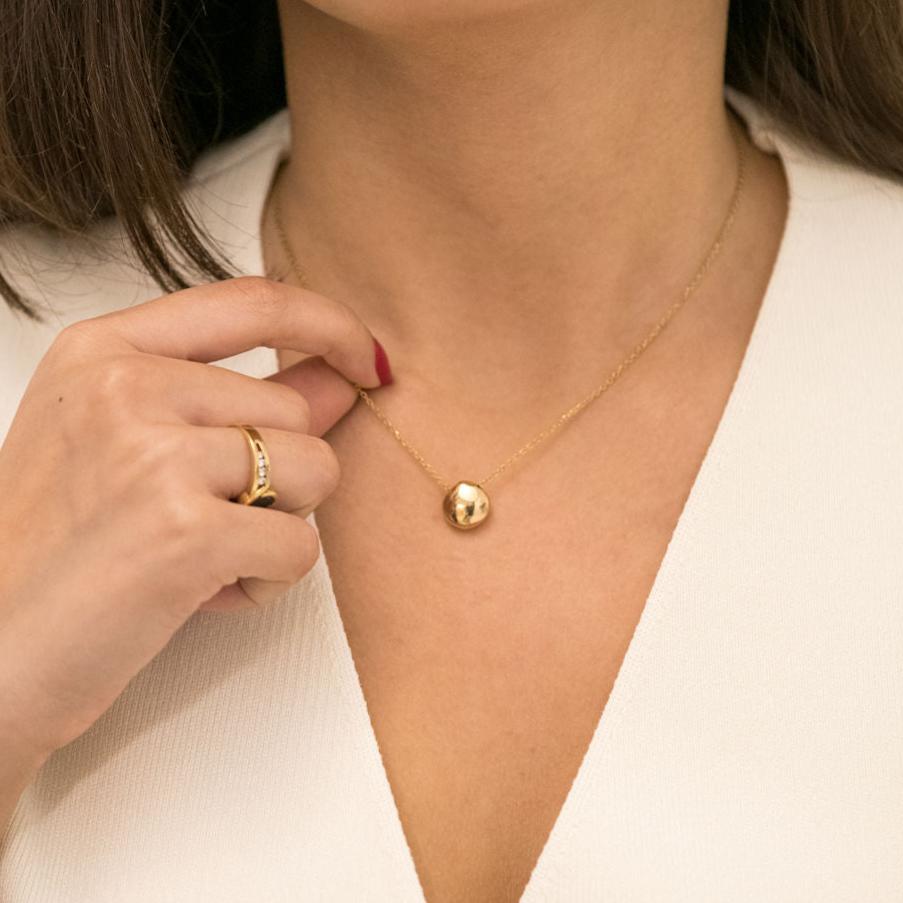 13537GM - Collar Tous con colgante de gota en oro de 18kt