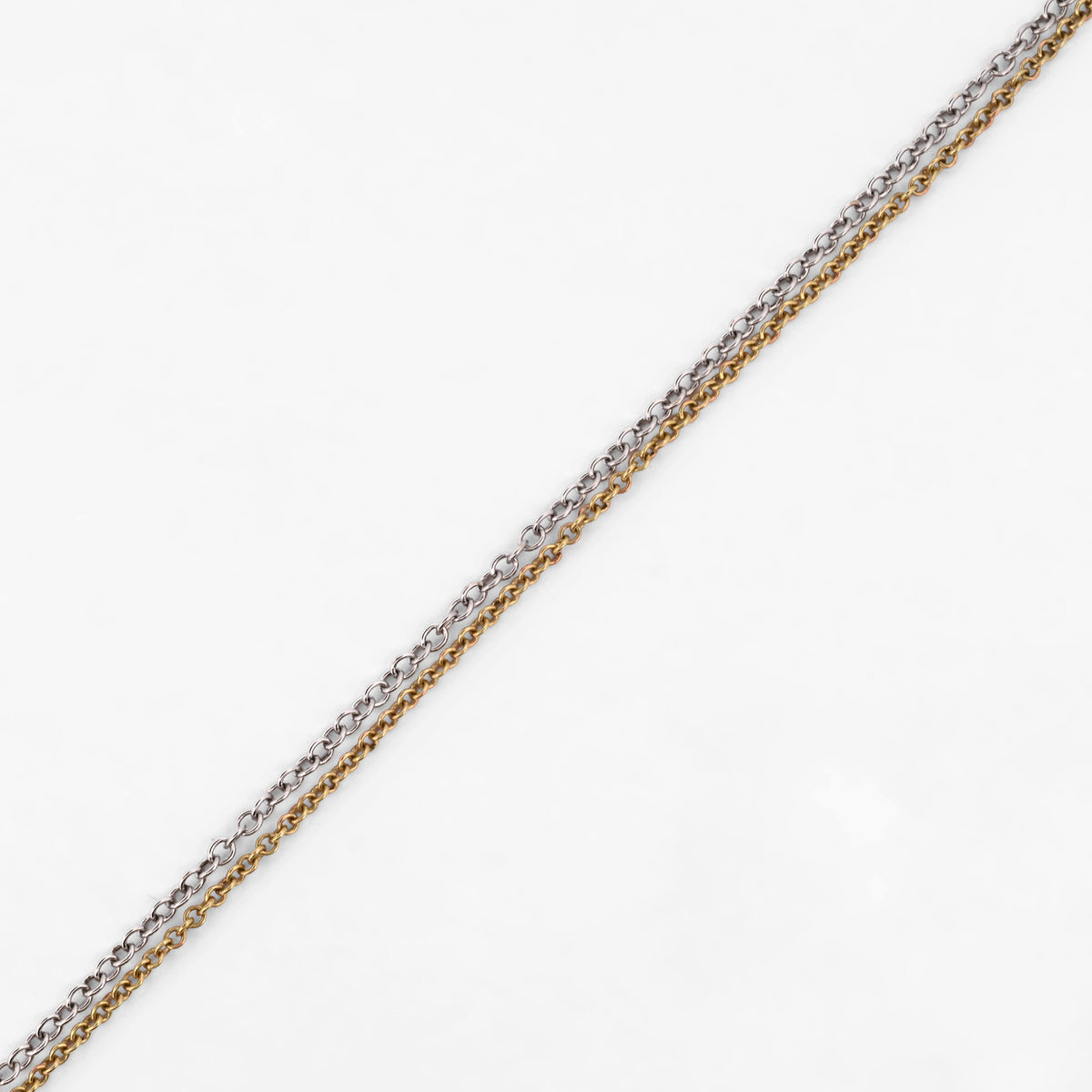 Collar de Pesavento de oro blanco y amarillo de 18kt - 13722GM