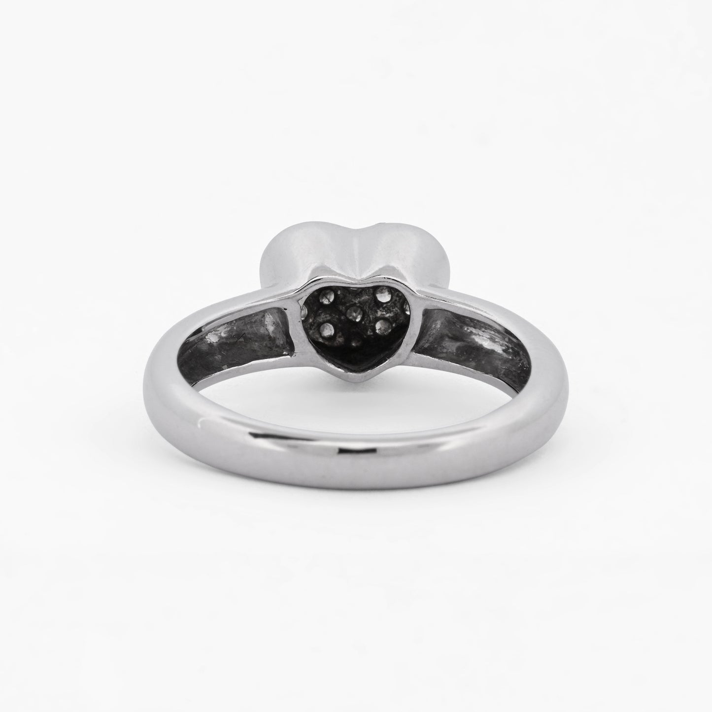 Anillo de oro blanco 18kt con diamantes - 13741GM