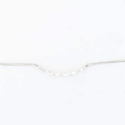 Pulsera semirrígida oro blanco y diamantes cadena serpiente - 13815GM
