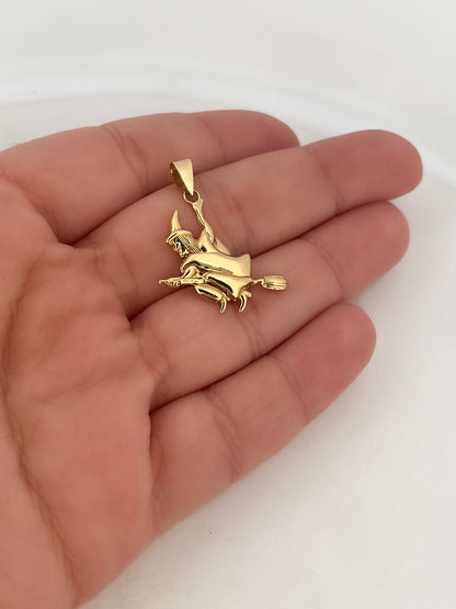 13846GM - Colgante bruja oro amarillo 18kt