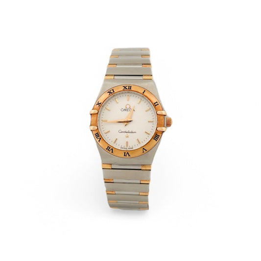 Clásico reloj vintage Omega Constellation de Mujer con esfera de 25mm. Realizado en acero y oro amarillo de 18kt.
Relojes Omega de segunda mano baratos en Barcelona. relojes de alta gama al mejor precio.