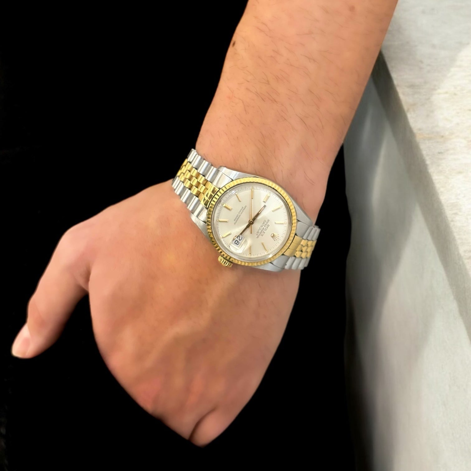 Reloj Rolex Oyster Perpetual Datejust con esfera de 36mm. Realizado en acero y oro  con correa Jubilée. Ref. 16013
Relojes Rolex de segunda mano baratos en Barcelona. relojes de alta gama al mejor precio.