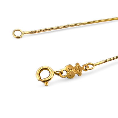 Collar original de la firma Tous de oro amarillo de 18kt y colgante en forma de tulipán. Joyas segunda mano Tous. Joyas Tous baratas. Envío gratis. Joyas Tous.