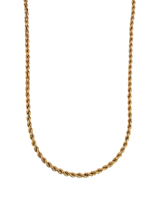 14292GM - Collar cadena cordón salomónico oro 18kt - 50cm