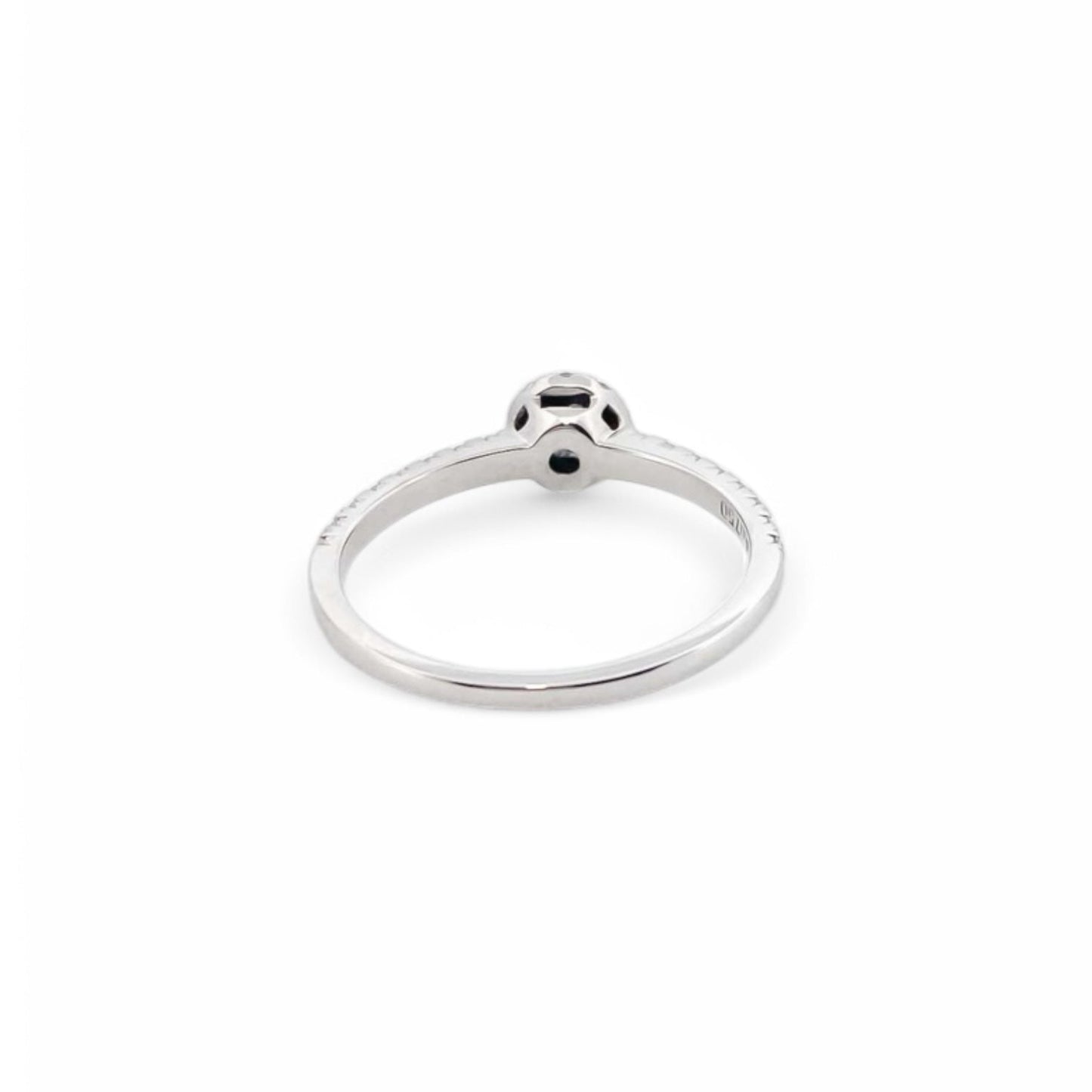 14298GM - Anillo Suarez oro blanco con rosetón brillantes