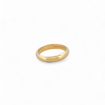 Comprar alianza realizada en oro amarillo de 18kt de la firma Bagués. Pieza de segunda mano. Joyas restauradas. Joyería Ian'Or.